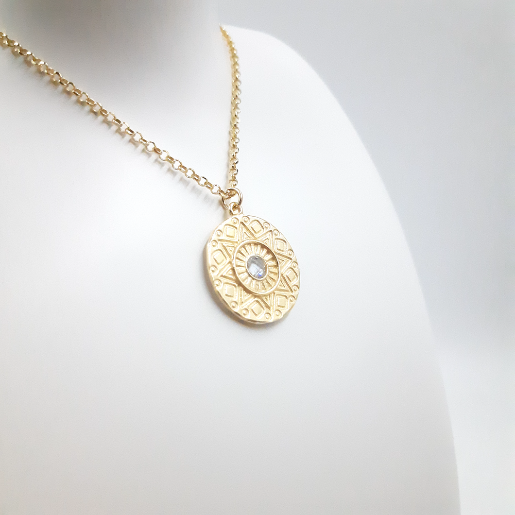 Collier en argent doré